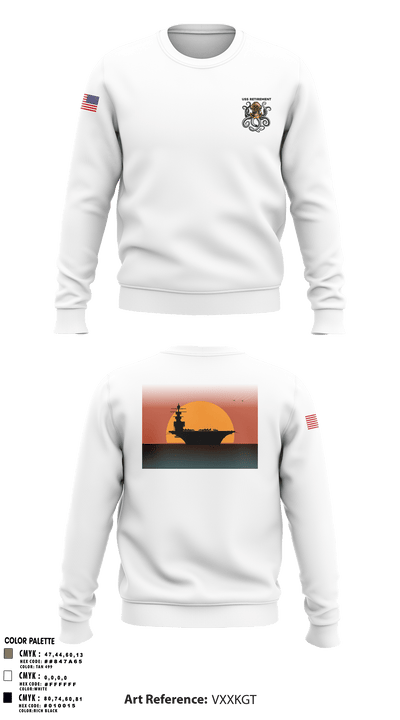 USS Retirement 63512088 Crew Neck Sweatshirt - 2