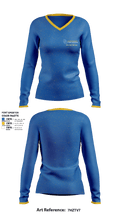 Crook County High School Cheer 40118288 Women's Long Sleeve V-neck Shirt - 1