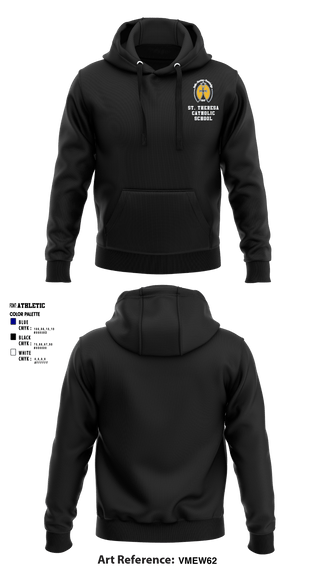 Hoodie, St. Theresa Catholic School, Spirit Store, Teamtime, Team time, sublimation, custom sports apparel, team uniforms, spirit wear, spiritwear, sports uniforms, custom shirts, team store, custom team store, fundraiser sports, apparel fundraiser