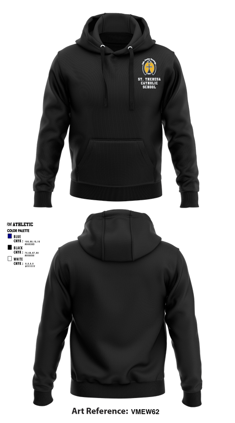 Hoodie, St. Theresa Catholic School, Spirit Store, Teamtime, Team time, sublimation, custom sports apparel, team uniforms, spirit wear, spiritwear, sports uniforms, custom shirts, team store, custom team store, fundraiser sports, apparel fundraiser