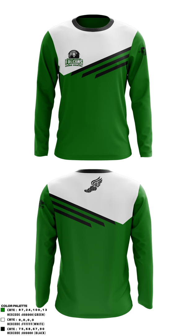 Long Sleeve Performance Shirt, River Valley High School Cross Country, Cross Country, Teamtime, Team time, sublimation, custom sports apparel, team uniforms, spirit wear, spiritwear, sports uniforms, custom shirts, team store, custom team store, fundraiser sports, apparel fundraiser