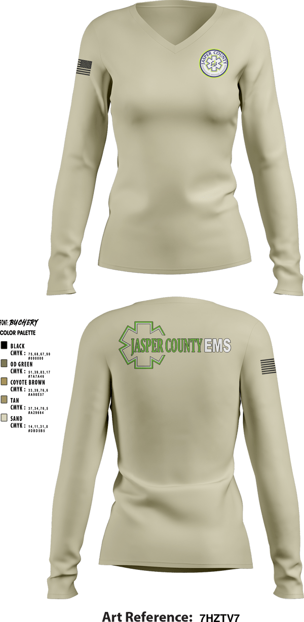 Women's Long Sleeve Vneck Shirt, , Fire Department, Teamtime, Team time, sublimation, custom sports apparel, team uniforms, spirit wear, spiritwear, sports uniforms, custom shirts, team store, custom team store, fundraiser sports, apparel fundraiser