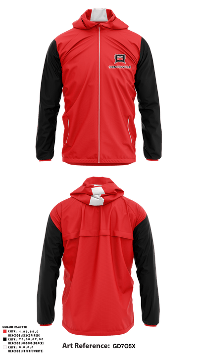 Spencerville Middle School Baseball 93404028 Windbreaker - 1