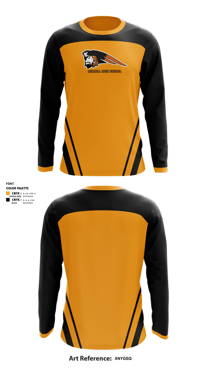 Merrill High School Softball 71424387 Long Sleeve Performance Shirt - 1