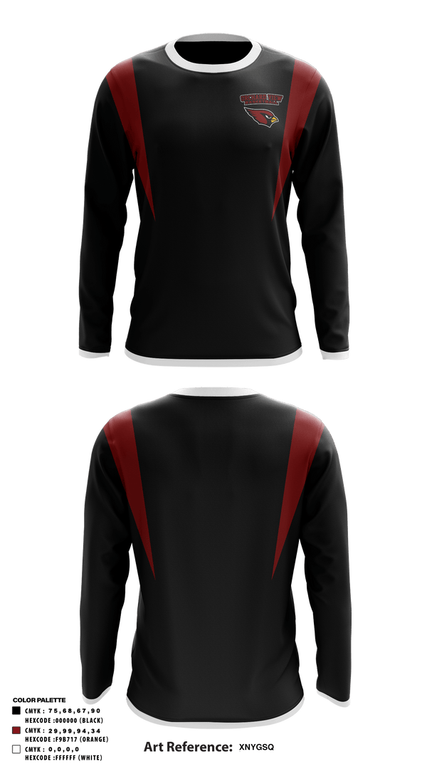 Long Sleeve Performance Shirt, Orchard View High School Basketball, Men's Basketball, Teamtime, Team time, sublimation, custom sports apparel, team uniforms, spirit wear, spiritwear, sports uniforms, custom shirts, team store, custom team store, fundraiser sports, apparel fundraiser