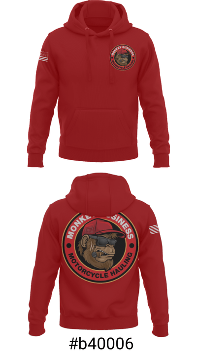 Monkey Business Motorcycle Hauling 46076347 Hoodie - 17