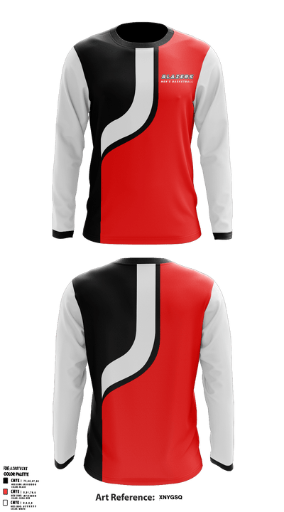 Blazers 66745045 Long Sleeve Performance Shirt - 1