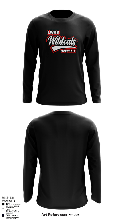 Lowpoint-Washburn Junior High School Softball 9151632 Long Sleeve Performance Shirt - 19
