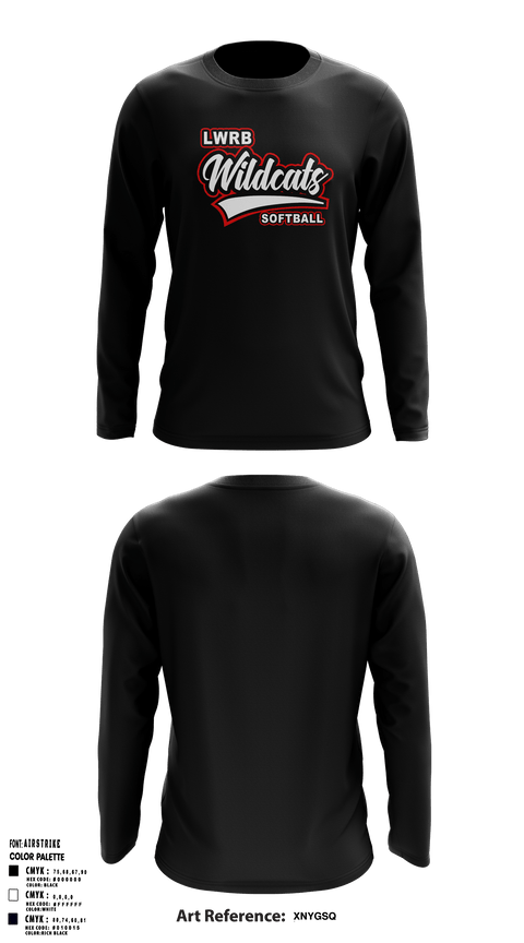 Long Sleeve Performance Shirt, Lowpoint-Washburn Junior High School Softball, Softball, Teamtime, Team time, sublimation, custom sports apparel, team uniforms, spirit wear, spiritwear, sports uniforms, custom shirts, team store, custom team store, fundraiser sports, apparel fundraiser