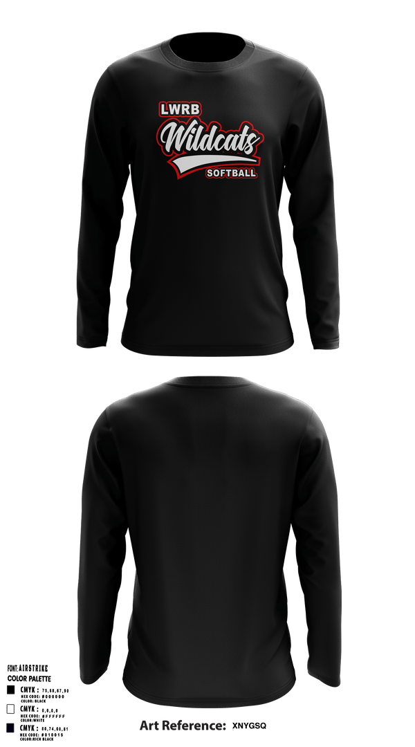 Long Sleeve Performance Shirt, Lowpoint-Washburn Junior High School Softball, Softball, Teamtime, Team time, sublimation, custom sports apparel, team uniforms, spirit wear, spiritwear, sports uniforms, custom shirts, team store, custom team store, fundraiser sports, apparel fundraiser
