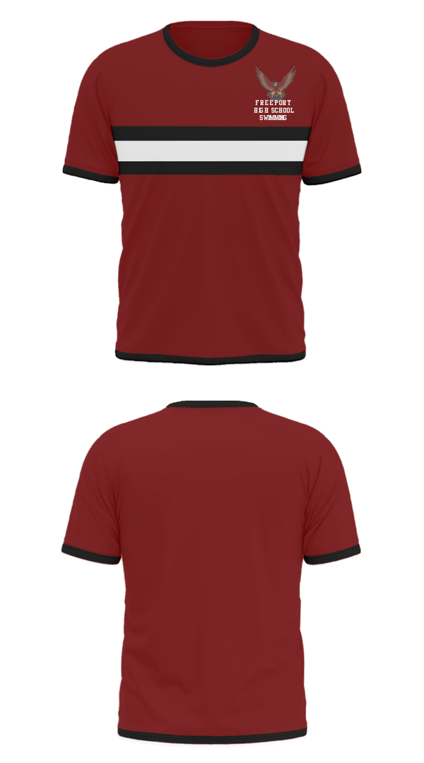 Short Sleeve Performance Shirt, Freeport High School Swimming, Swimming, Teamtime, Team time, sublimation, custom sports apparel, team uniforms, spirit wear, spiritwear, sports uniforms, custom shirts, team store, custom team store, fundraiser sports, apparel fundraiser