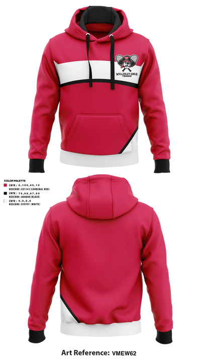wellesley girls tennis 81368948 Hoodie - 2