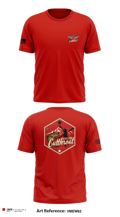 A Co. 2-211th GSAB 21328090 Short Sleeve Performance Shirt - 6