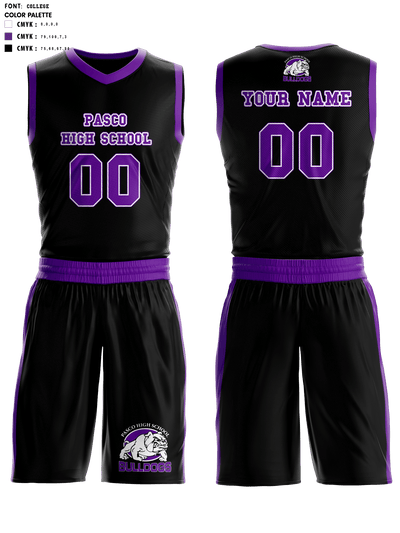 Pasco High School Basketball 33994988 Basketball Uniform - 2