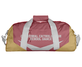 Duffle Bag, Cathedral Catholic High School Dance, Spirit Store, Teamtime, Team time, sublimation, custom sports apparel, team uniforms, spirit wear, spiritwear, sports uniforms, custom shirts, team store, custom team store, fundraiser sports, apparel fundraiser