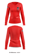 Santiam Christian School Wrestling 60304138 Women's Long Sleeve V-neck Shirt - 10