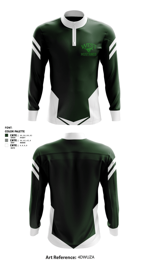 Quarter Zip Jacket, West Junior High School, Spirit Store, Teamtime, Team time, sublimation, custom sports apparel, team uniforms, spirit wear, spiritwear, sports uniforms, custom shirts, team store, custom team store, fundraiser sports, apparel fundraiser