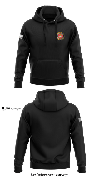 Hoodie, 3rd Battalion 6th Marines Kilo Company, Marines, Teamtime, Team time, sublimation, custom sports apparel, team uniforms, spirit wear, spiritwear, sports uniforms, custom shirts, team store, custom team store, fundraiser sports, apparel fundraiser