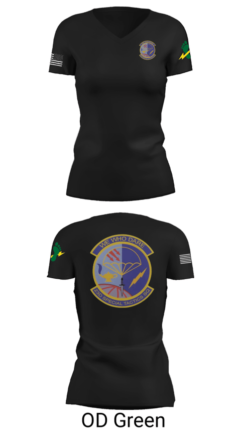 Women's Short Sleeve Vneck Shirt, , Air Force, Teamtime, Team time, sublimation, custom sports apparel, team uniforms, spirit wear, spiritwear, sports uniforms, custom shirts, team store, custom team store, fundraiser sports, apparel fundraiser