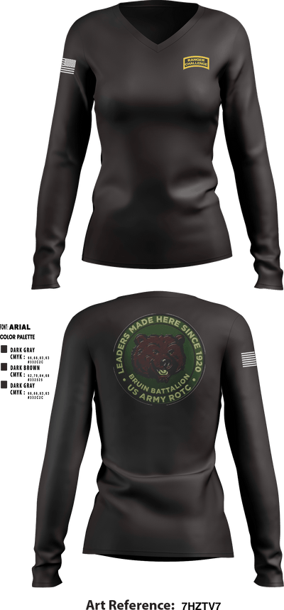 Matadors 5837648 Women's Long Sleeve V-neck Shirt - 1