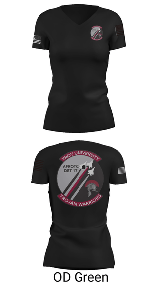 Women's Short Sleeve Vneck Shirt, , Air Force, Teamtime, Team time, sublimation, custom sports apparel, team uniforms, spirit wear, spiritwear, sports uniforms, custom shirts, team store, custom team store, fundraiser sports, apparel fundraiser
