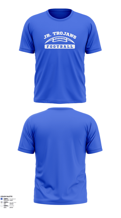 Orland Jr Trojans Football 79293862 Short Sleeve Performance Shirt - 5