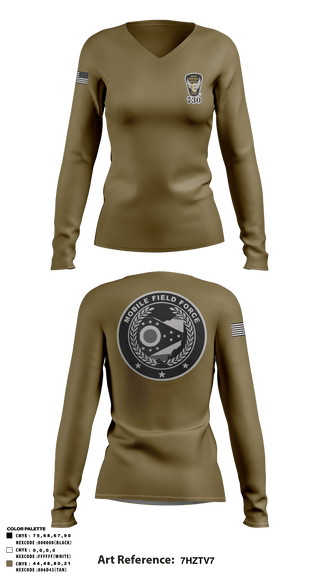 Women's Long Sleeve Vneck Shirt, 0730, , Teamtime, Team time, sublimation, custom sports apparel, team uniforms, spirit wear, spiritwear, sports uniforms, custom shirts, team store, custom team store, fundraiser sports, apparel fundraiser