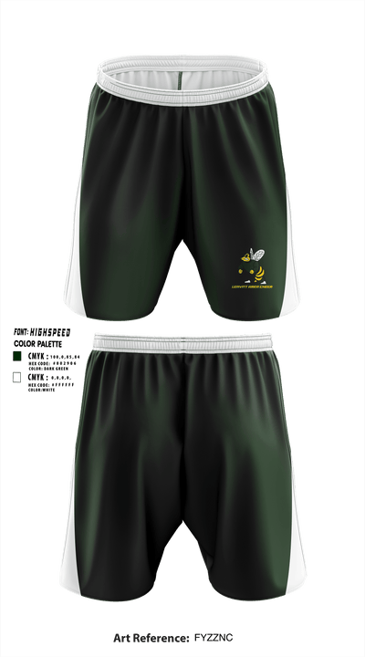 Leavitt Area High School Cheer 62037946 Athletic Shorts With Pockets - 1
