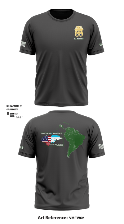 Honduras CID Office 74513495 Short Sleeve Performance Shirt - 1