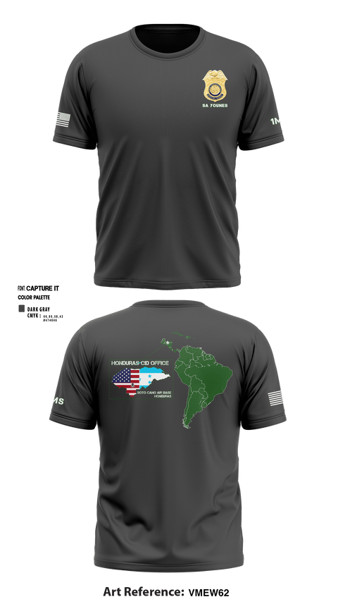 Short Sleeve Performance Shirt, Honduras CID Office, Army, Teamtime, Team time, sublimation, custom sports apparel, team uniforms, spirit wear, spiritwear, sports uniforms, custom shirts, team store, custom team store, fundraiser sports, apparel fundraiser