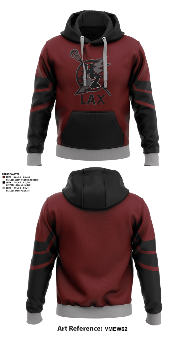 Hoodie, H2 LACROSSE, Men's Lacrosse, Teamtime, Team time, sublimation, custom sports apparel, team uniforms, spirit wear, spiritwear, sports uniforms, custom shirts, team store, custom team store, fundraiser sports, apparel fundraiser