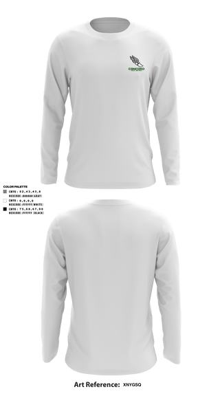 Long Sleeve Performance Shirt, Concord High School Track, Cross Country, Teamtime, Team time, sublimation, custom sports apparel, team uniforms, spirit wear, spiritwear, sports uniforms, custom shirts, team store, custom team store, fundraiser sports, apparel fundraiser