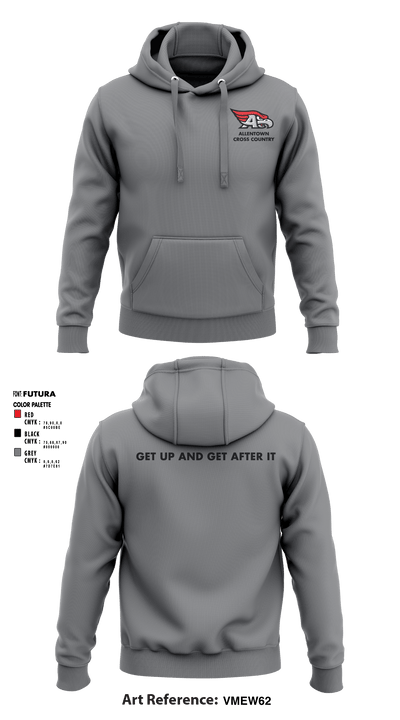 Allentown High School Cross Country 36691106 Hoodie - 4