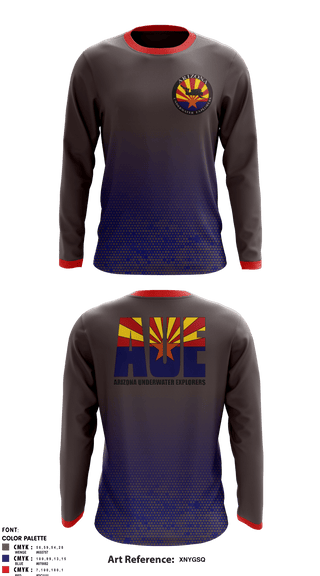 Long Sleeve Performance Shirt, Arizona Underwater Explorers, , Teamtime, Team time, sublimation, custom sports apparel, team uniforms, spirit wear, spiritwear, sports uniforms, custom shirts, team store, custom team store, fundraiser sports, apparel fundraiser