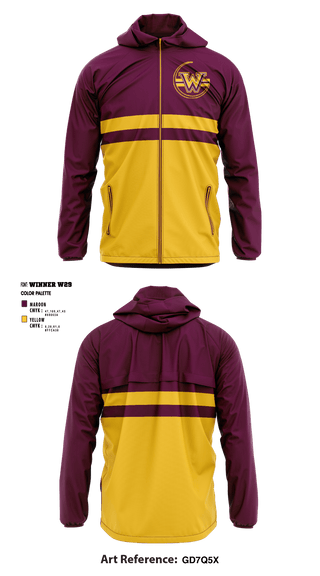 Windbreaker, Windsor Middle School, Spirit Store, Teamtime, Team time, sublimation, custom sports apparel, team uniforms, spirit wear, spiritwear, sports uniforms, custom shirts, team store, custom team store, fundraiser sports, apparel fundraiser