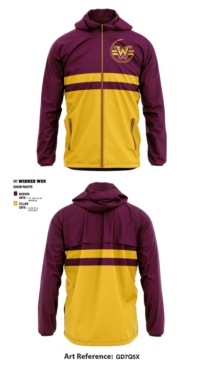 Windsor Middle School 97060189 Windbreaker - 1