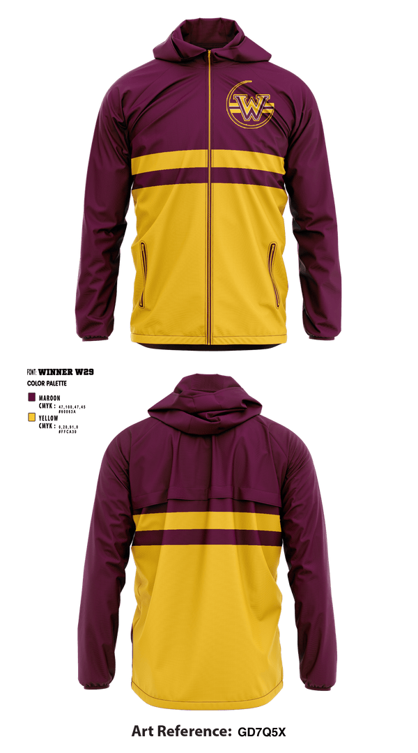 Windbreaker, Windsor Middle School, Spirit Store, Teamtime, Team time, sublimation, custom sports apparel, team uniforms, spirit wear, spiritwear, sports uniforms, custom shirts, team store, custom team store, fundraiser sports, apparel fundraiser