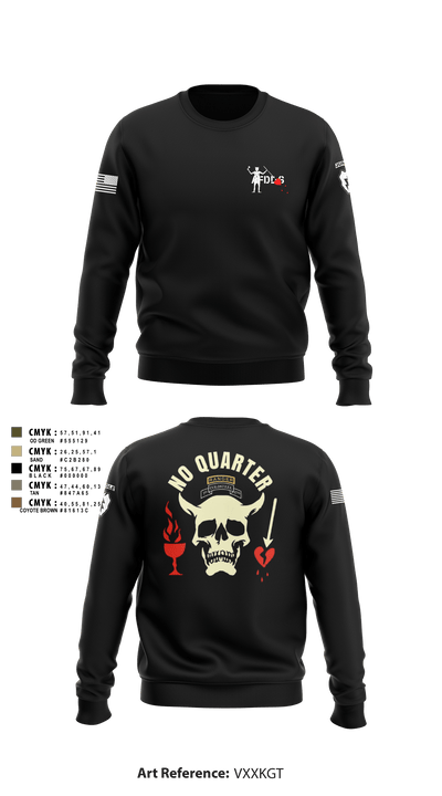 C-CO 1-27 1st PLT BLACKBEARD 676518 Crew Neck Sweatshirt - 49