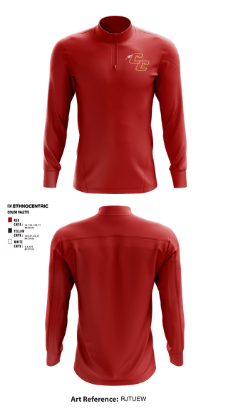 Quarter Zip Jacket, Copperas Chiefs, Football, Teamtime, Team time, sublimation, custom sports apparel, team uniforms, spirit wear, spiritwear, sports uniforms, custom shirts, team store, custom team store, fundraiser sports, apparel fundraiser