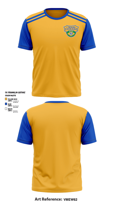 Team Chicago Soccer Club 47278259 Short Sleeve Performance Shirt - 1