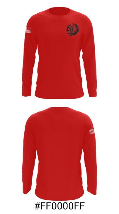 Oriskany High School Cross Country 43342271 Long Sleeve Performance Shirt - 18
