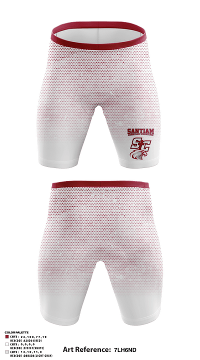 Santiam Christian School Wrestling 60304138 Men's Compression Shorts - 3