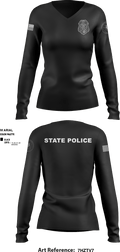 District 13 TF 92193766 Women's Long Sleeve V-neck Shirt - 15