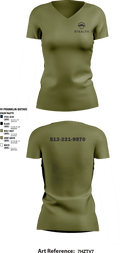 Stealth customs 84323734 Women's Short Sleeve V-neck Shirt - 8