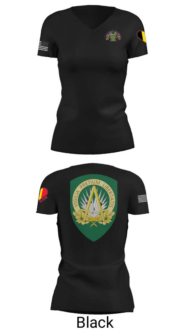 Women's Short Sleeve Vneck Shirt, , Army, Teamtime, Team time, sublimation, custom sports apparel, team uniforms, spirit wear, spiritwear, sports uniforms, custom shirts, team store, custom team store, fundraiser sports, apparel fundraiser