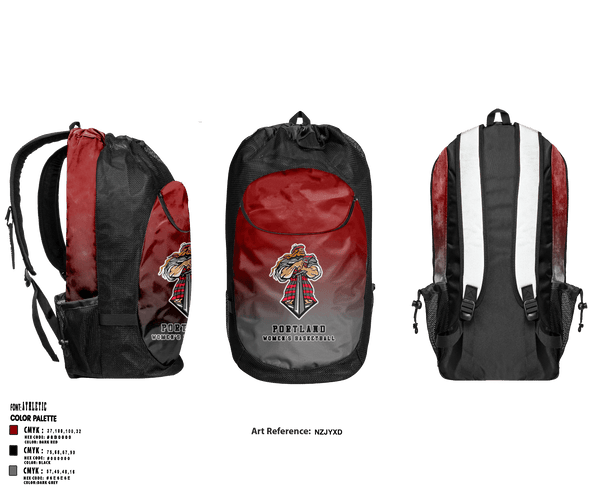 Gear Bag, Portland High School Basketball, Women's Basketball, Teamtime, Team time, sublimation, custom sports apparel, team uniforms, spirit wear, spiritwear, sports uniforms, custom shirts, team store, custom team store, fundraiser sports, apparel fundraiser