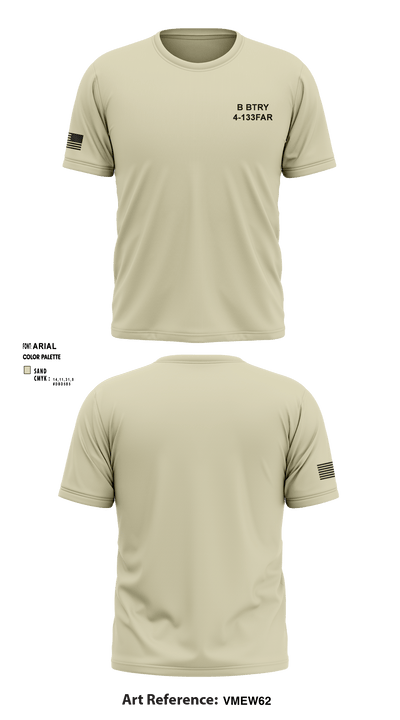 B BTRY 4-133FAR 53074900 Short Sleeve Performance Shirt - 1