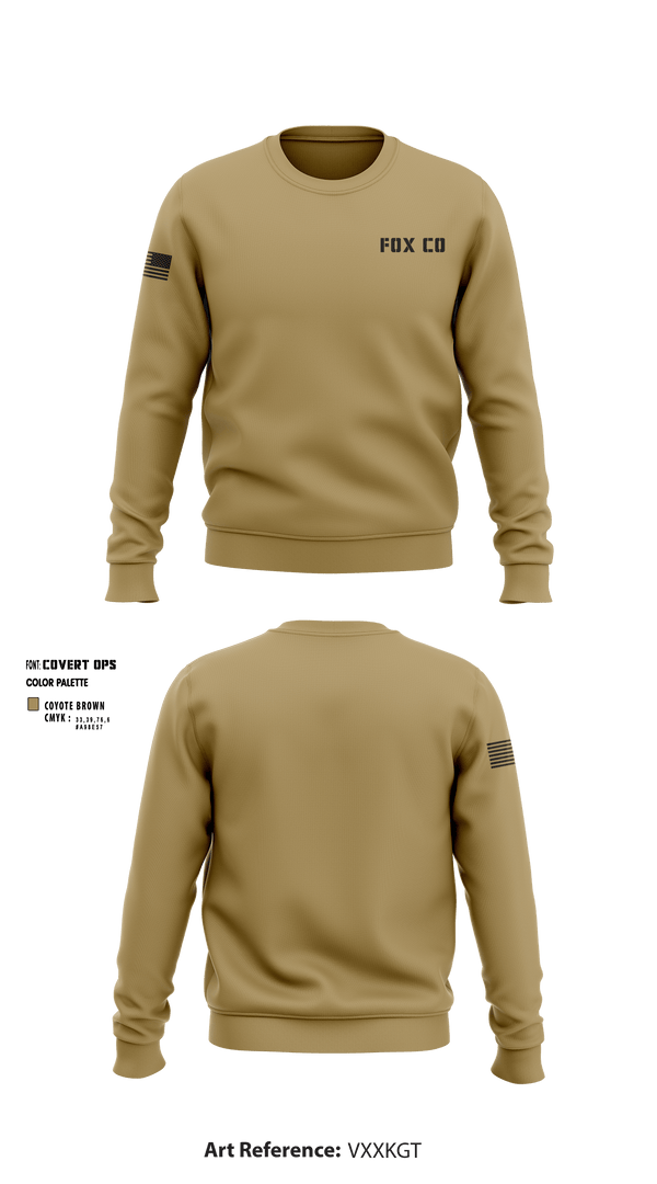 Crew Neck Sweatshirt, FOX CO, Marines, Teamtime, Team time, sublimation, custom sports apparel, team uniforms, spirit wear, spiritwear, sports uniforms, custom shirts, team store, custom team store, fundraiser sports, apparel fundraiser