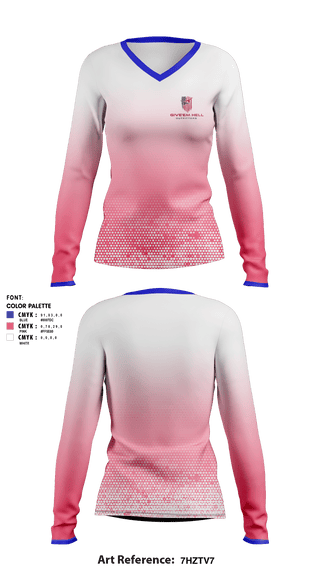 Women's Long Sleeve Vneck Shirt, Give’em Hell Outfitters, , Teamtime, Team time, sublimation, custom sports apparel, team uniforms, spirit wear, spiritwear, sports uniforms, custom shirts, team store, custom team store, fundraiser sports, apparel fundraiser