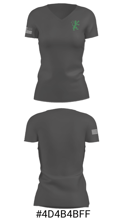 J H Rose High School Cheer 21724479 Women's Short Sleeve V-neck Shirt - 21